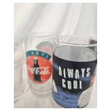 Coca-Cola Tray and Glasses