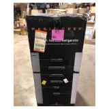 Magic Chef 18.5 in. W, 4.5 cu. ft. 2-Door Mini Refrigerator, with Freezer in Platinum Steel Customer Returns See Pictures