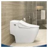 BIO BIDET HD-7000 Electric Bidet Seat for Elongated Toilets in White with Fusion Heating Technology Customer Returns See Pictures