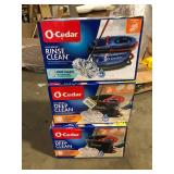 Lot of O-Cedar Easy Wring Rinse Clean Deep Clean Microfiber Spin Mop and Bucket System Customer Returns See Pictures