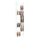 Lot of Everbilt 77.50 in. H 16-Pair White Steel Hanging Shoe Organizer Customer Returns See Pictures