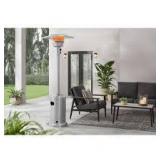 Hampton Bay 48000 BTU Stainless Steel Propane Standing Patio Heater with Wheels Customer Returns See Pictures