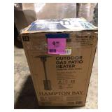 Hampton Bay 48000 BTU Stainless Steel Propane Standing Patio Heater with Wheels Customer Returns See Pictures