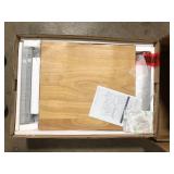 24 in. White Backless Wood Counter Height Bar Stools (Set of 2) by Twin Star Home   Customer Returns See Pictures