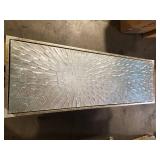 Empire Art Direct 60 in. x 20 in. "Silver Ice" Textured Metallic Hand Painted by Martin Edwards Wall Art (Set of 3)  Customer Returns See Pictures