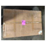 TRIBESIGNS WAY TO ORIGIN Halseey Modern Cream White Wood 63 in. Pedestal Dining Table Seats 4-6  Customer Returns See Pictures