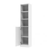 FUFU&GAGA White Wood Storage Cabinet Buffet and Hutch Combination Cabinet With Shelves (157 Cabinet)    Customer Returns See Pictures
