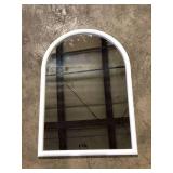 StyleWell Kids Medium Arched Wood Framed Bright White Mirror (20 W in. x 28 in. H)  Customer Returns See Pictures