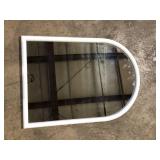 StyleWell Kids Medium Arched Wood Framed Bright White Mirror (20 W in. x 28 in. H)  Customer Returns See Pictures