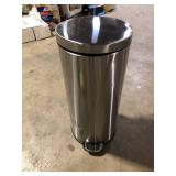 StyleWell 8 Gal. Stainless Steel Round Step-On Trash Can  Customer Returns See Pictures