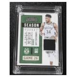 Jersey Fusion 2021 Contenders Season Ticket Giannis Antetokounmpo Swatch