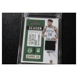 Jersey Fusion 2021 Contenders Season Ticket Giannis Antetokounmpo Swatch