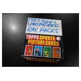 1987 Topps Baseball Factory Sealed Unopened Rak Pack Box