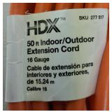 HDX | 50 ft Indoor / Outdoor Extension Cord - 16 Gauge NEW