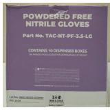GLOBAL SOLUTIONS |TAC BRAND- POWDER Free Nitrile Gloves (10 Boxes)– SIZE LG