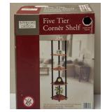 Interiors by Design | Five - Tier Corner Shelf - No Tools Required
