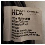 HDX 100 ft. Multi-outlet Indoor / Outdoor Extension Cord - 16 Gauge