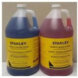 (1) Stanley - Siding & Decking Wash - New - Pressure Washer Detergent - 1 Gallon & (1)Stanley - Vehicle Wash & Wax - New - Pressure Washer Detergent - 1 Gallon