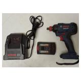 Bosch Set | 1/4" HEX 1/2" Square Drive Impact Gun(1) 18V Battery (1) 18V Charger