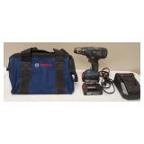 Bosch Hammer Drill / Driver Kit | (1) Bosch Hammer Drill / Driver (2) Bosch Batteries 18V (1) Bosch 18V Charger (1) Bosch Carrying Bag (Holds Kit)
