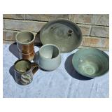 Signed Earthenware Bowls & Mugs