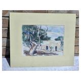 M. Delagarza Original Watercolor