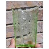 Vintage Anchor Hocking Green Depression Pitcher & Glasses