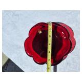 Beautiful Swedish Glass Ruby Dish RYD