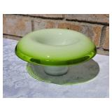 Unique Czech Bavarian Glass Mushroom Dish