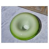 Unique Czech Bavarian Glass Mushroom Dish