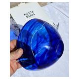 Kosta Bota Anna Ehrner Cobalt  Glass Bowl