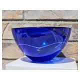 Kosta Bota Anna Ehrner Cobalt  Glass Bowl