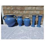 Vintage Coors Pottery Blue Group