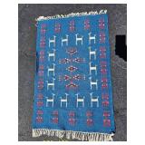 Stunning Blue Tunisian Tribal Rug