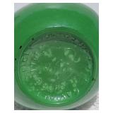 Vintage Italian Gavioli & Figli Ceramic Liquor Bottle - Green / Tan