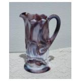 Vintage Imperial Slag Glass Miniature Pitcher - Lavender
