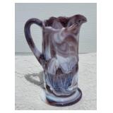 Vintage Imperial Slag Glass Miniature Pitcher - Lavender
