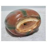 Breathtaking Belgian Studio Art Pottery - Green / Sand Drip Glaze Vase