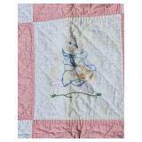 Woodland Animal Embroidery Nursery Banket (Pink)