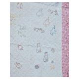 Charming Embroidery Nursery Quilt