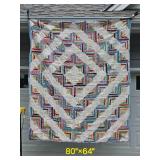 Vintage Log Cabin Quilt