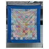 Vintage Patchwork Checkered Quilt