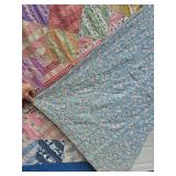 Vintage Patchwork Checkered Quilt