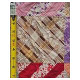Vintage Patchwork Checkered Quilt