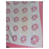 Vintage Sunflower Pattern Quilt