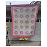 Vintage Sunflower Pattern Quilt