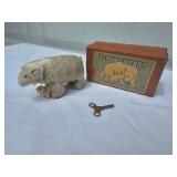 1950s Modern Toys Japanese Wind-Up Polar Bear & Cub