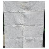 Delightful Kitten Puppy Lamb Applique Feed Sack Nursery Quilt