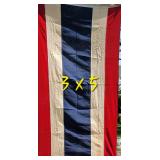 Vintage Canvas Nautical C Charlie Ship Signal Flag ~ 3  x 5