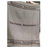 Vintage Wool German National Railway Blanket